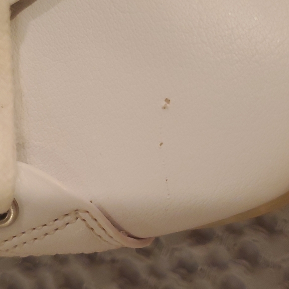 Zara White Leather Low Top Sneakers Size 39 (#7) - Picture 6 of 8